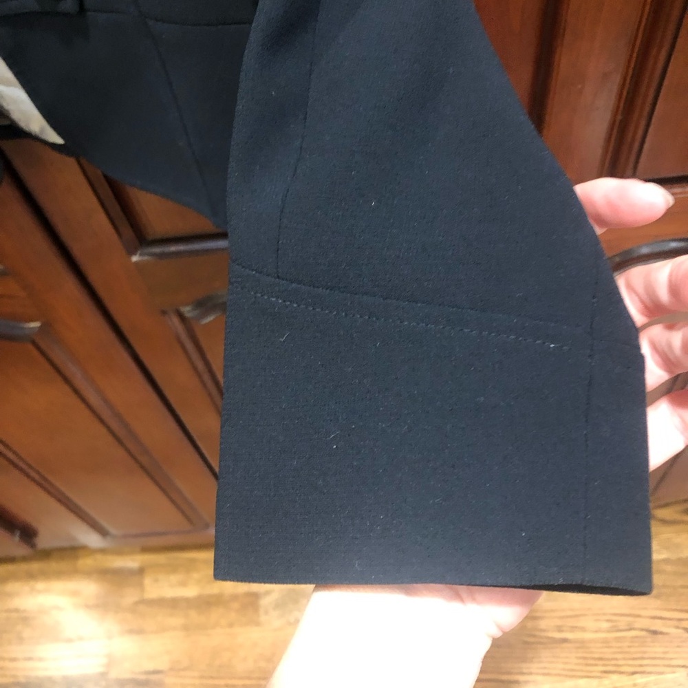 Tahari Black Military Blazer Jacket Mandarin Collar Toggle Career Workwear Sz 6 - Picture 8 of 13